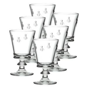 La Rochere Napoleon Vintage Bee Glass 9 oz Wine/Water Glasses- Set of 6